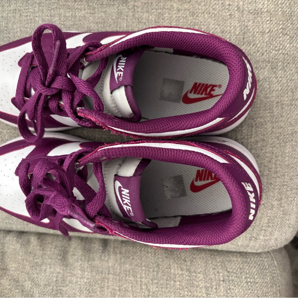 Nike Berry and White Athletic Shoes